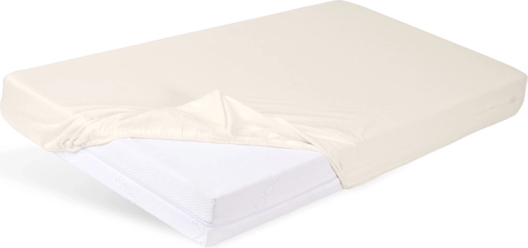 Babymatex fitted jersey cot sheet 60 × 120 cm ecru (ivory)