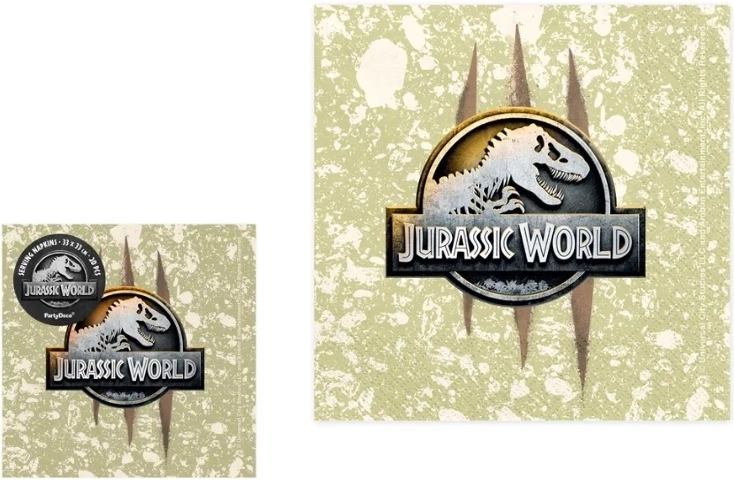 Papirnate salvete Jurassic World 33 × 33 cm, 20 kom