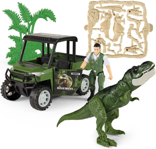 Akcijski set Dino park s autom i dinosaurom sa zvukom