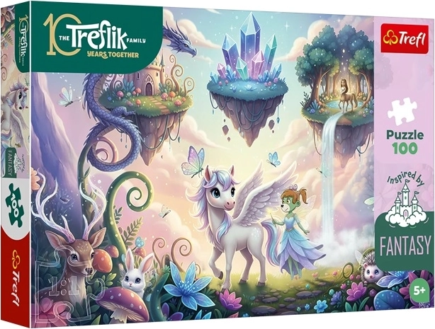Puzzle od 100 dijelova Inspired By Fantasy: Magični svjetovi
