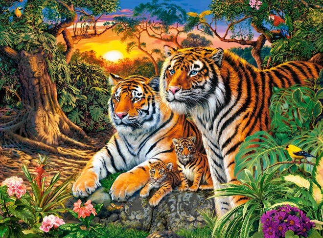 Puzzle od 2000 dijelova – TIGER FAMILY