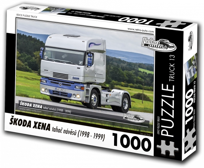Puzzle RETRO-AUTA Škoda Xena tegljač poluprikolica 1000 dijelova