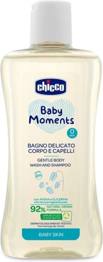 Chicco Baby Moments gel za tuširanje 2u1 za kosu i tijelo 200 ml
