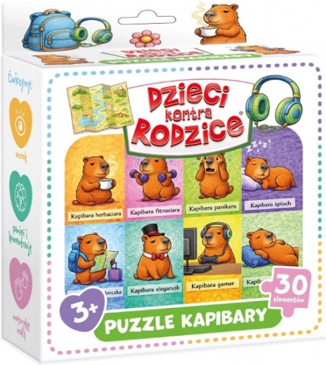 Children vs Parents Capybara Puzzle