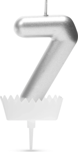 Number 7 Birthday Candle