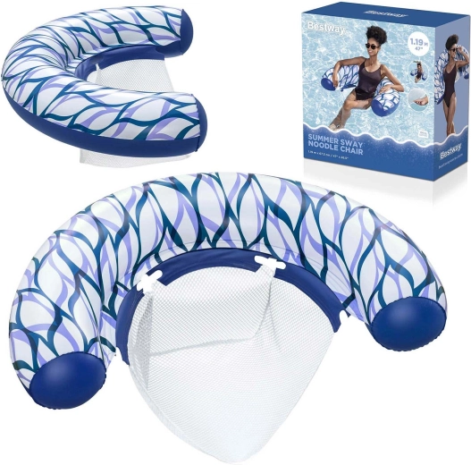 Bestway Summer Sway napuhujuća plutajuća stolica s mrežastim sjedalom - 1 komad