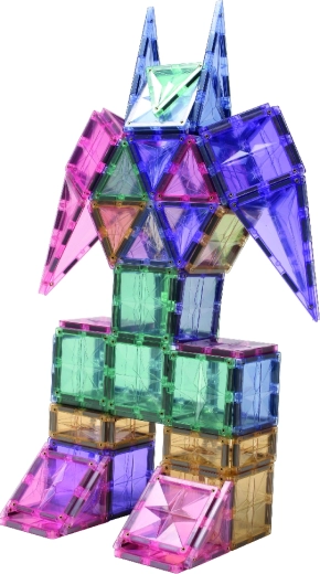 Cleverclixx magnetski građevinski set Creative Pack pastelni, 125 dijelova