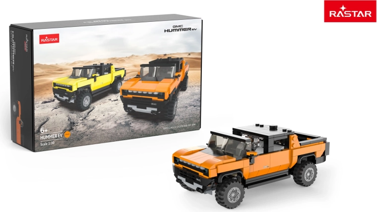 Građevni set auto Hummer EV Rastar 1:30 narančasti