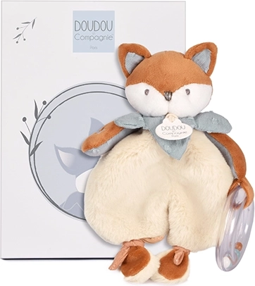 Doudou darovni set plišana lisica Timo sa zvečkom 18 cm