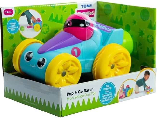 TOMY trkaći autić s lopticama – plavi