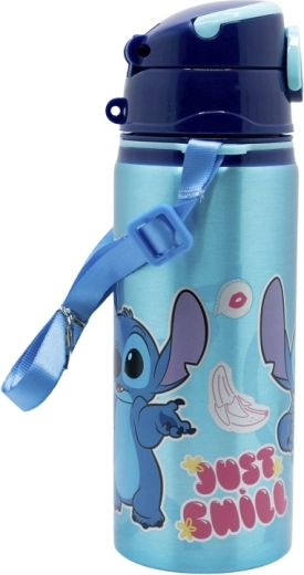 Disney Stitch kids' aluminum pop-up drinking bottle with straw 730 ml - 1 piece