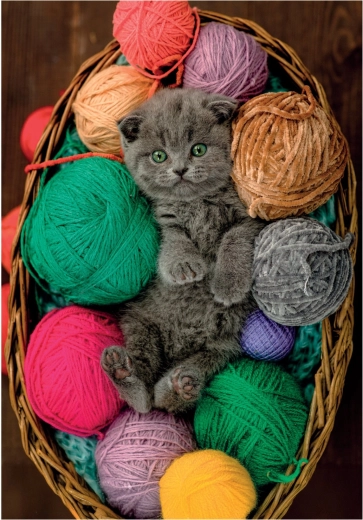 Slagalica pahuljasto mačiće 500 dijelova CLEMENTONI