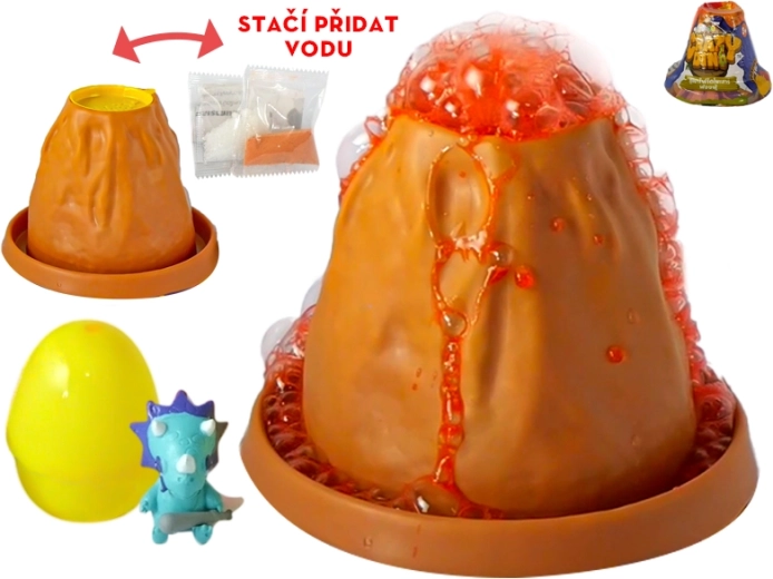 Interaktivni vulkan s dinosaurom Crazy Dino