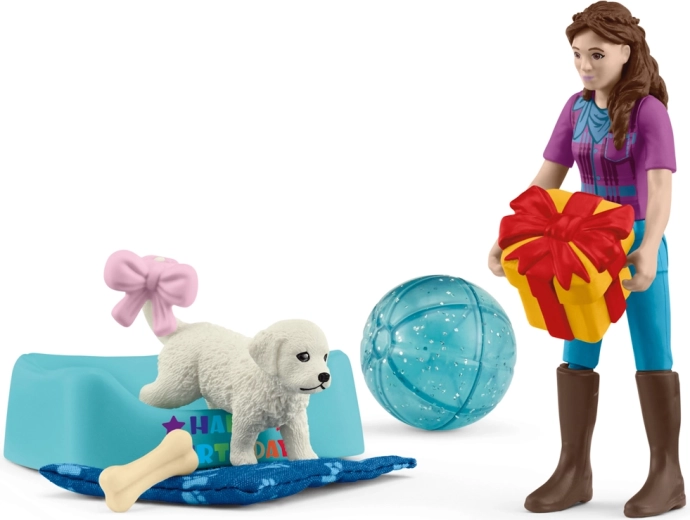 Schleich Pocket Set: rođendanska proslava s Lisom i štencem