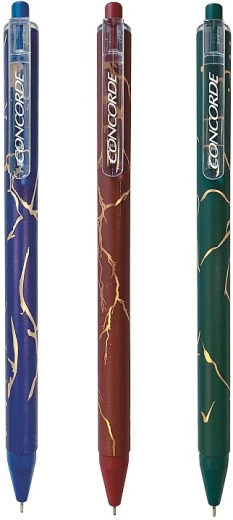 Kuglična olovka CONCORDE Paris – mramorni dizajn, gel uložak 0,7 mm