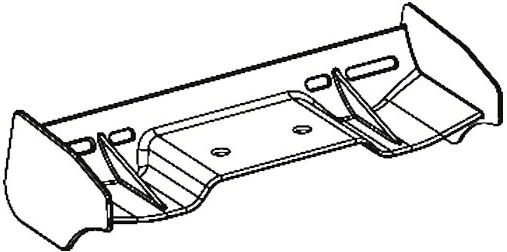 Jamara BL8 rear spoiler - 1 piece