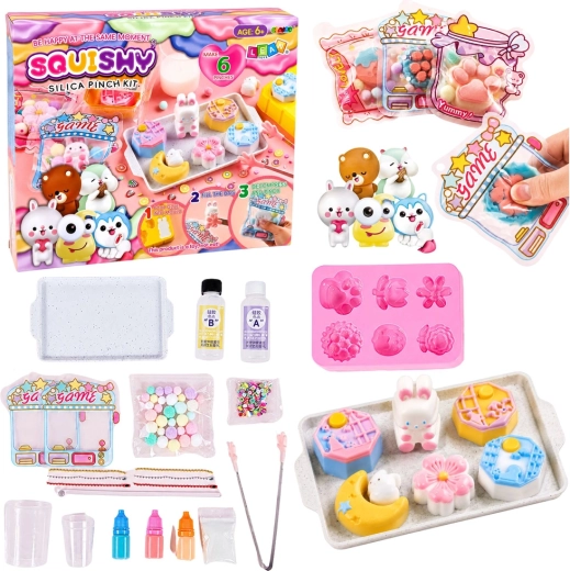 Kreativni set za izradu squishy figurica zečića i deserata DIY