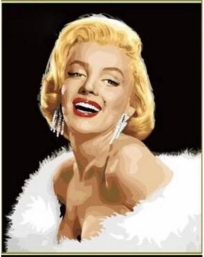 Slika za bojanje prema brojevima na okviru 40 × 50 cm Marilyn Monroe