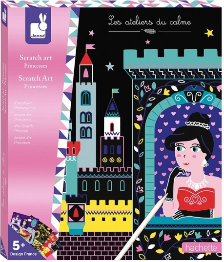 Set kartica za grebanje s princezama – JANOD