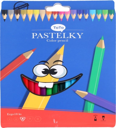 Trokutaste bojice ERGO, set 18 boja