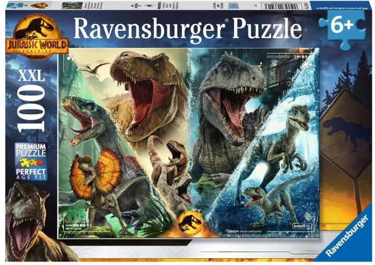 Ravensburger slagalica Jurski svijet: Nadmoć – praćenje vrsta XXL 100 dijelova