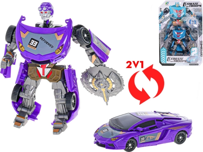 Transformirajući auto u robota 15–16 cm za djecu