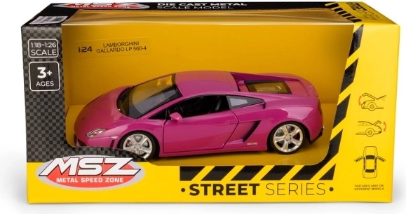 Lamborghini Gallardo LP560-4 Car Model, Purple, 1:24