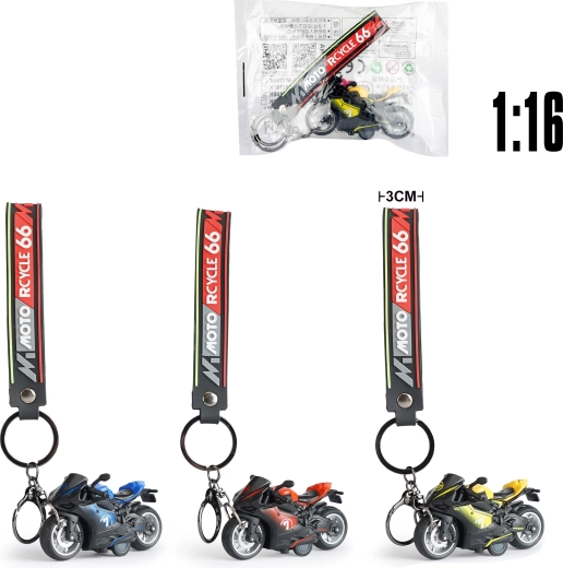 Privjesak za ključeve s metalnim modelom motora DUCATI 1:16
