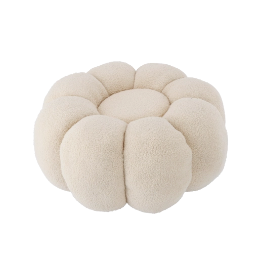 Puf cvijet 65 × 30 cm bež