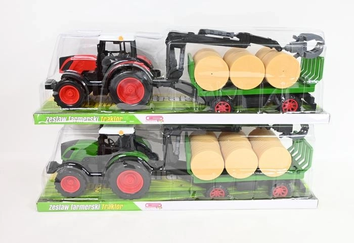 Traktor s šumskom prikolicom i utovarnom rukom
