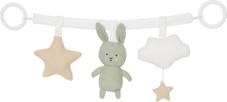 Jabadabado stroller toy green bunny
