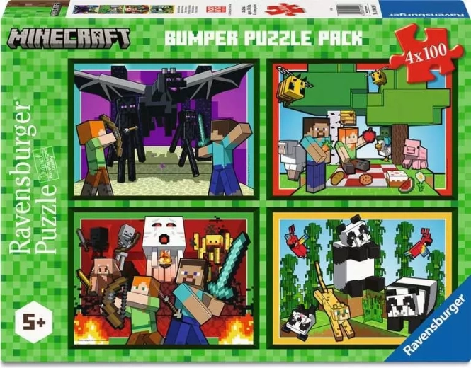 Ravensburger slagalica Minecraft 4x100 dijelova