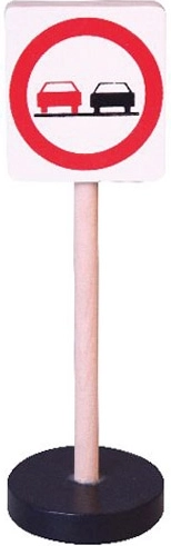 Babu drvena prometna znak – zabrana pretjecanja