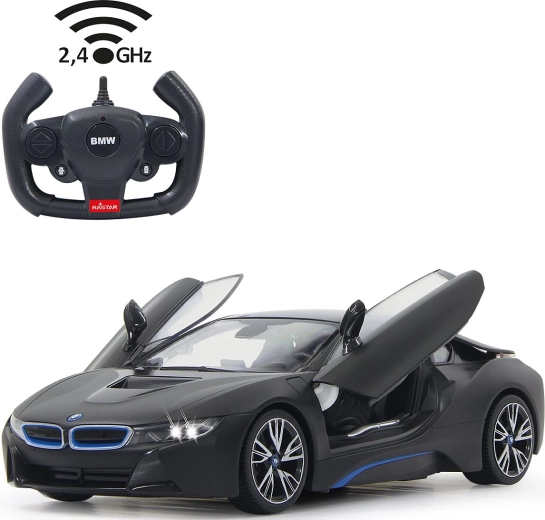 Jamara BMW i8 RC Car 1:14 Black 2.4 GHz