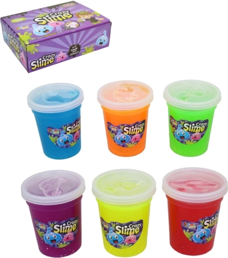 Crazy Slime – set od 12 šarenih čašica na stalku, 7 cm