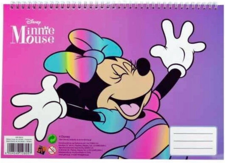 Spiral notebook with Minnie stickers - 1 piece