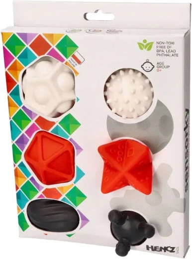 Kontrastne senzoričke loptice 6 kom 6m+ Mom's Care