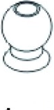 Spring End with Ball 7 × 8.5 mm, 4 pcs