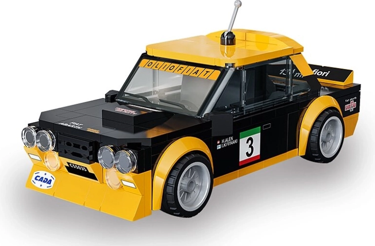 CaDA Fiat Abarth 131 Building Set, Black, 1:24 Scale