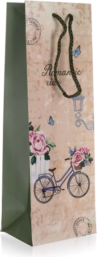 Poklon-vrećica za bocu Romantic Ride 12 × 35 × 9 cm