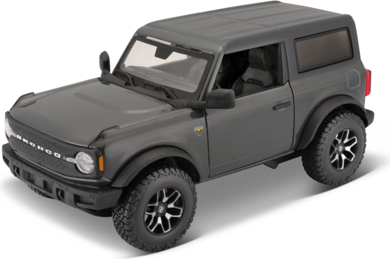 Maisto 2021 Ford Bronco – metalni model automobila 1:24, metalik tamnosiva