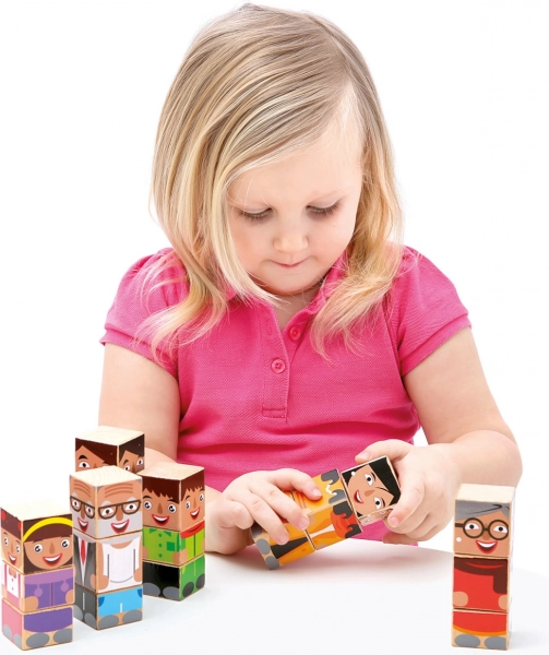 Wooden Stacking Blocks Family – Bino