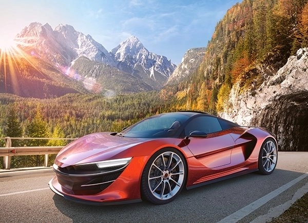 Puzzle sportski auto 100 dijelova