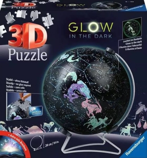 Svjetleća puzzle globus zvjezdanog neba 180 dijelova