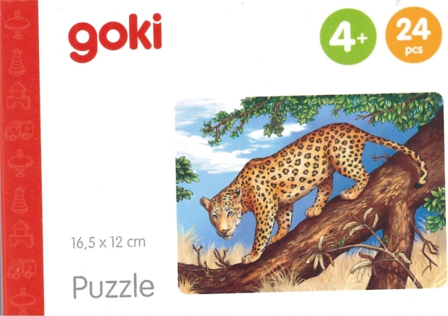 Goki drvene puzzle Afričke životinje – jaguar, 24 dijelova