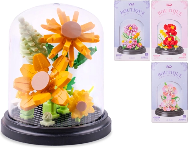 Konstruktor cvijeća 224–229 dijelova s poklopcem protiv prašine