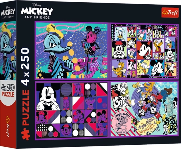 Puzzle 4×250 dijelova MICKEY MOUSE