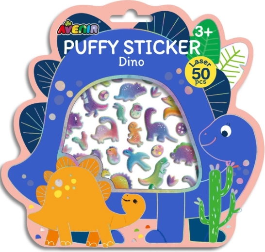 Nafukane 3D naljepnice dinosauri, 50 kom