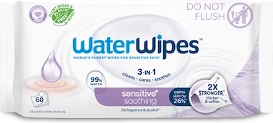 Vlažne maramice WATERWIPES Soothing Clean 3u1, 60 kom