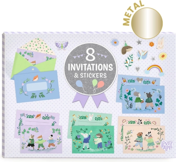 Djeco Animal Friends Invitation Gift Set